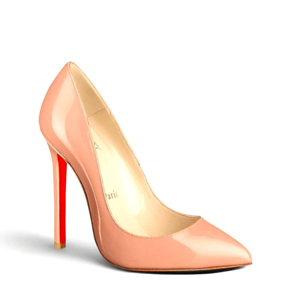 Christian Louboutin Pigalle 120 Patent Calf size 39 Nude